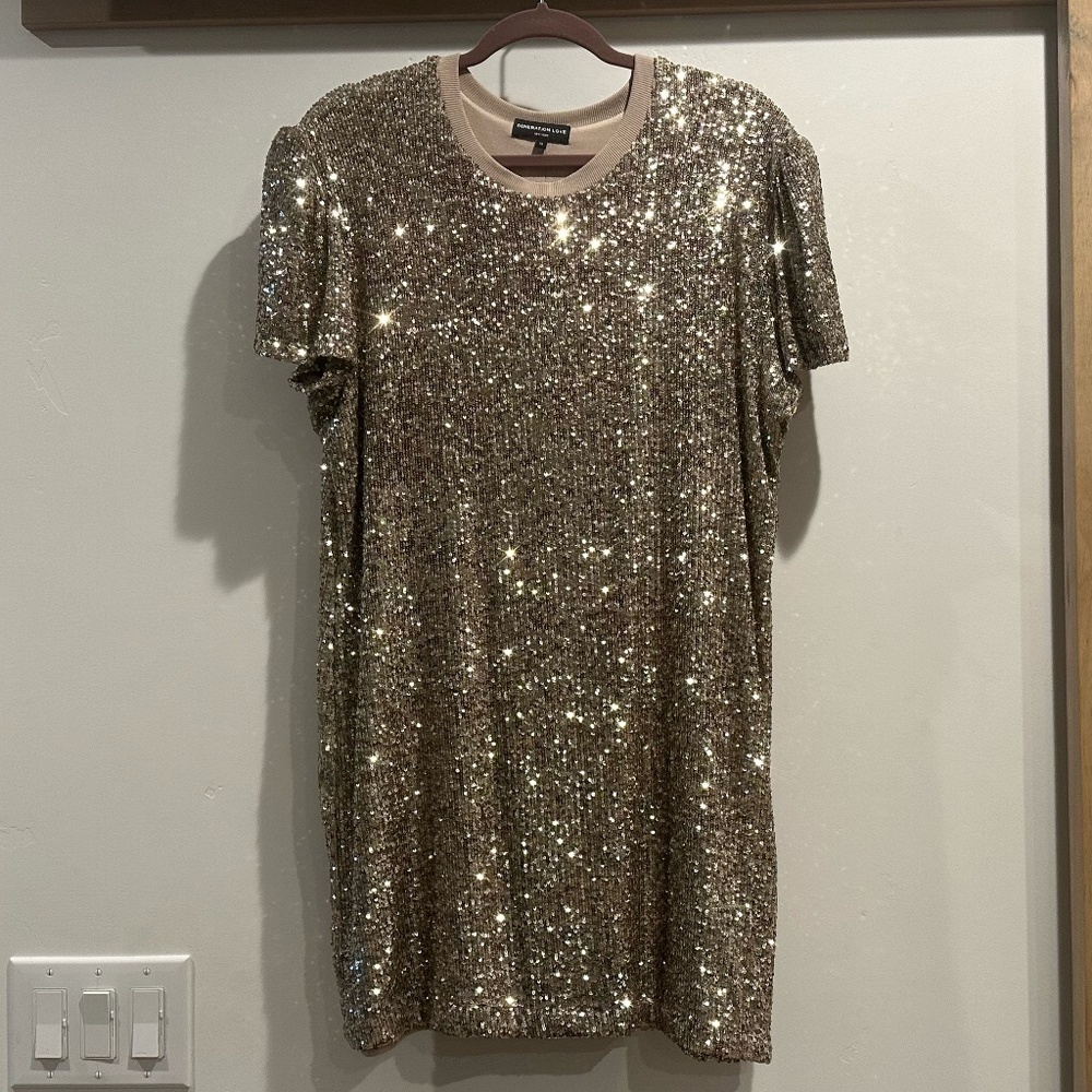 Generation Love "Donna" Sequin Shift Dress